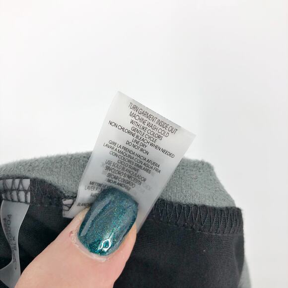 Calvin Klein Womens Faux-Leather Front Leggings 3X Black High Rise Pull On NWT - Picture 12 of 12